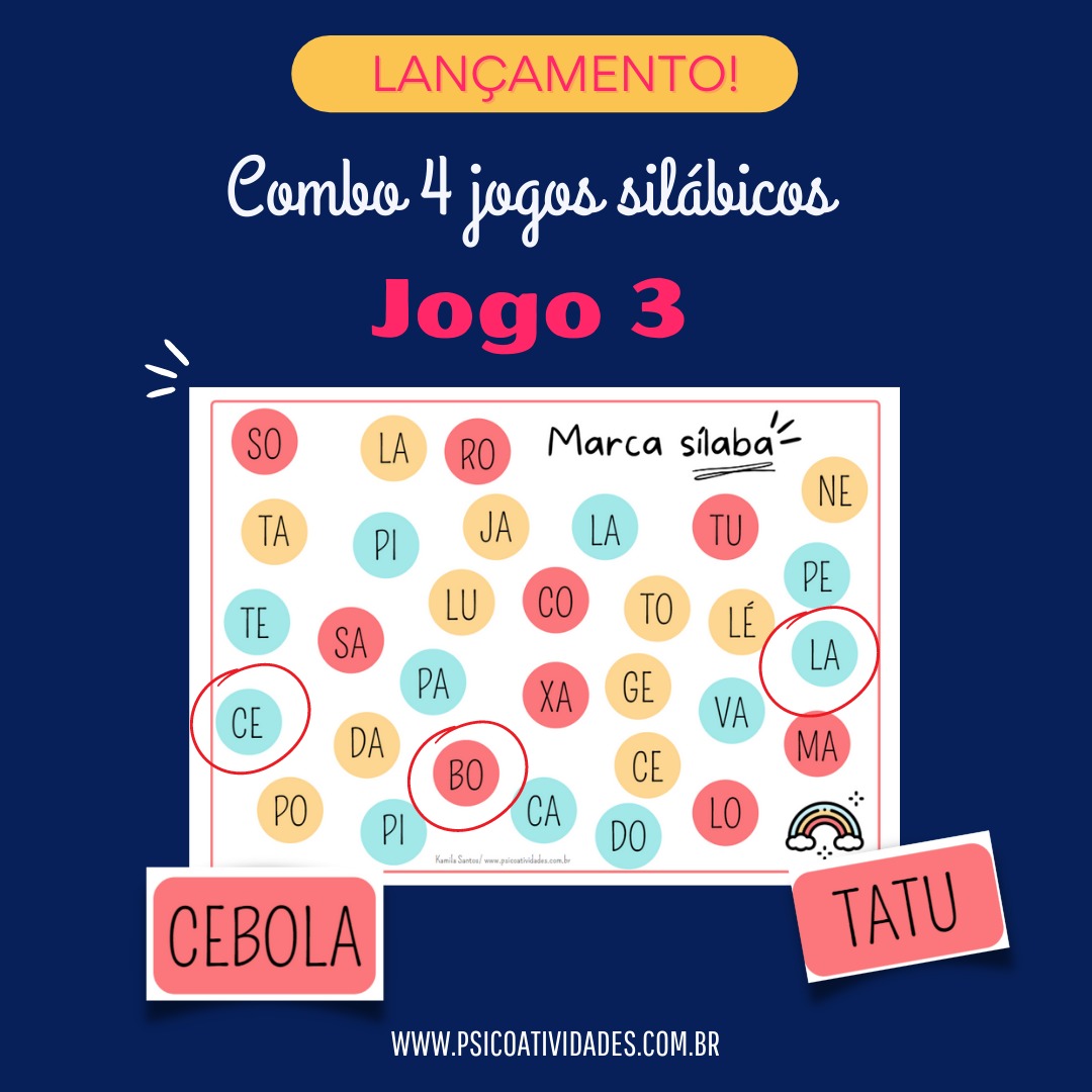 Combo de 15 jogos / recursos para alfabetização